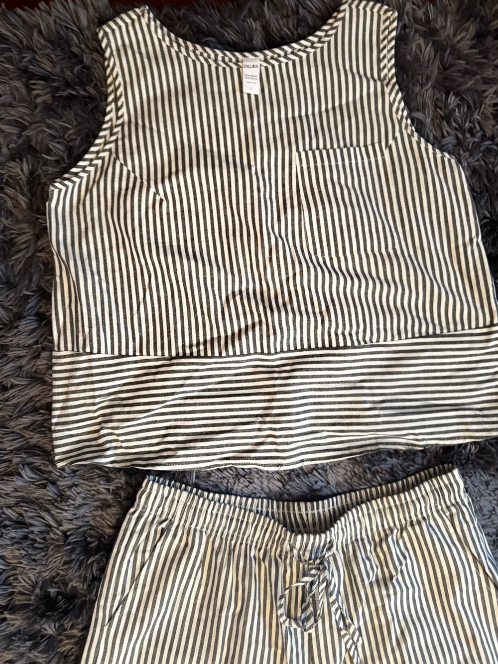 Striped Two-Piece Set - Picture 2 of 3